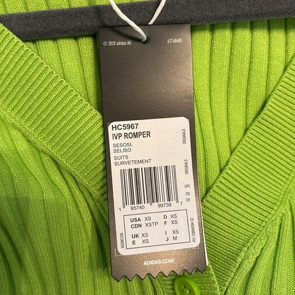 ADIDAS IVY PARK Ribbed Knit Romper NWT - Picture 7 of 8